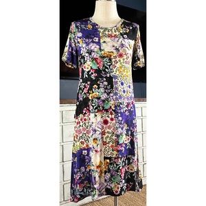 Johnny Was Sky Flower Swing Dress XS
